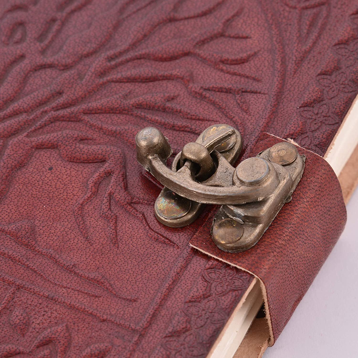TUZECH Handmade Leather Journal Tree of Life For Men & Women (7x10 INCHES)-Tuzech store