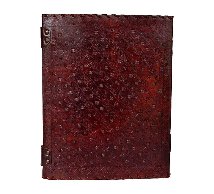 TUZECH Leather Journal Book Seven Chakra Medieval Stone Embossed Handmade Book of Shadows Notebook Office Diary College Book Poetry Book Sketch Book (13 Inches)-Tuzech store