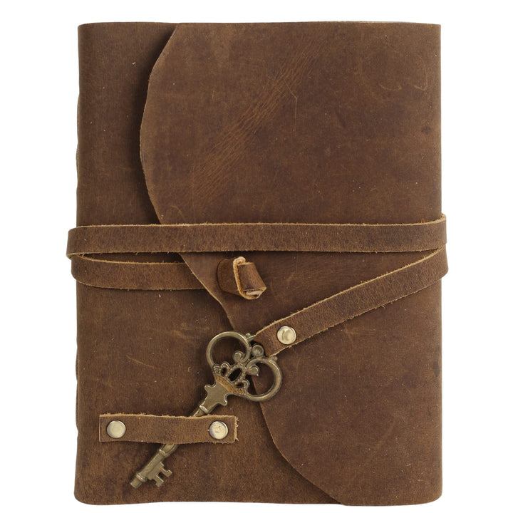 Handmade Leather Journal - Vintage Antique - Book of Shadows - Antique Journal - Leather Sketchbook Great Gift for Men Women - Leather Notebook 9x6 inches-Tuzech store