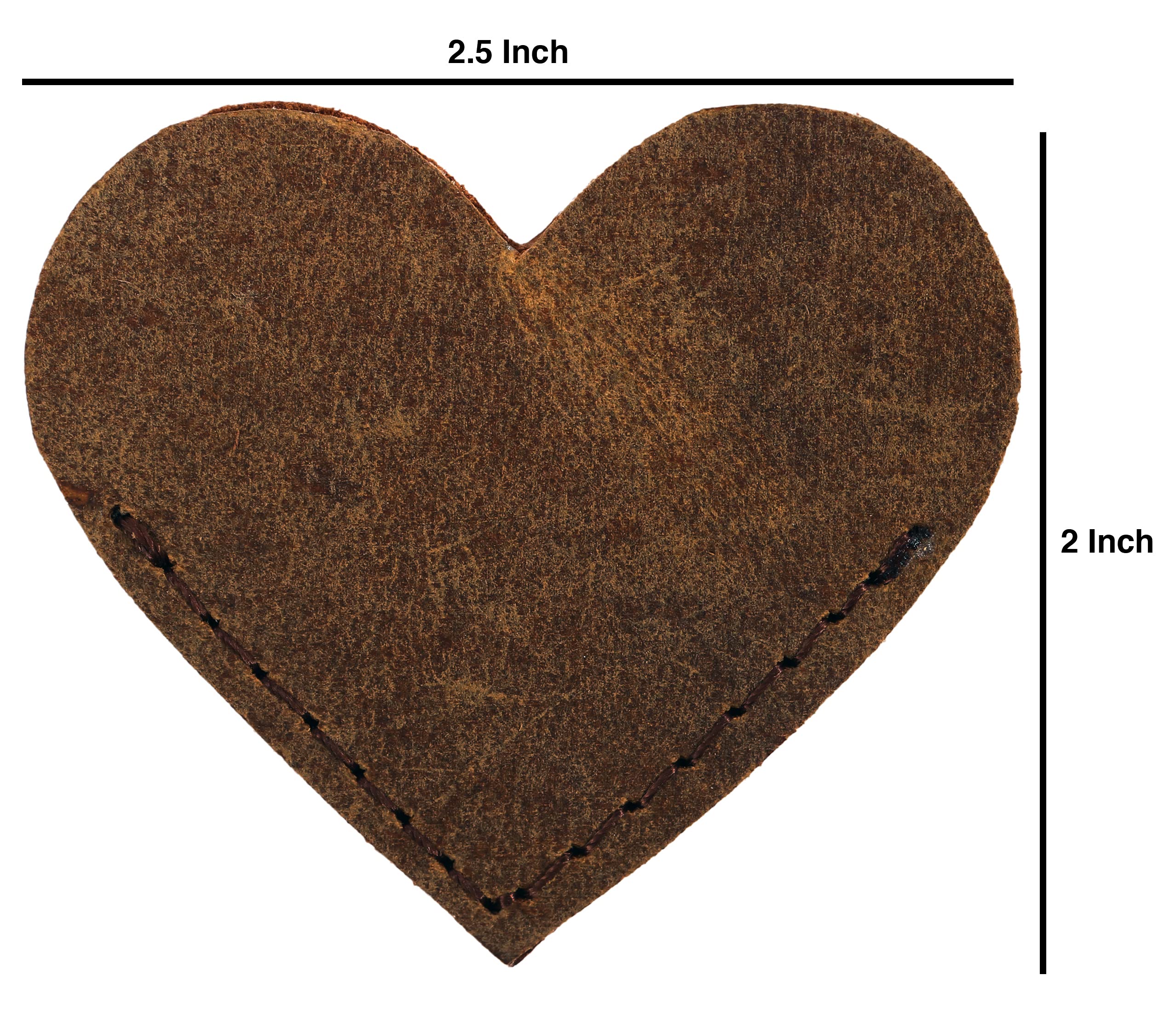 Tuzech 4 Pieces Unique Leather Heart Bookmark Page Corner Genuine Bookmark Personalized Handmade Reading Book Marker for Bookworm Book Lover Gifts for Women and Men