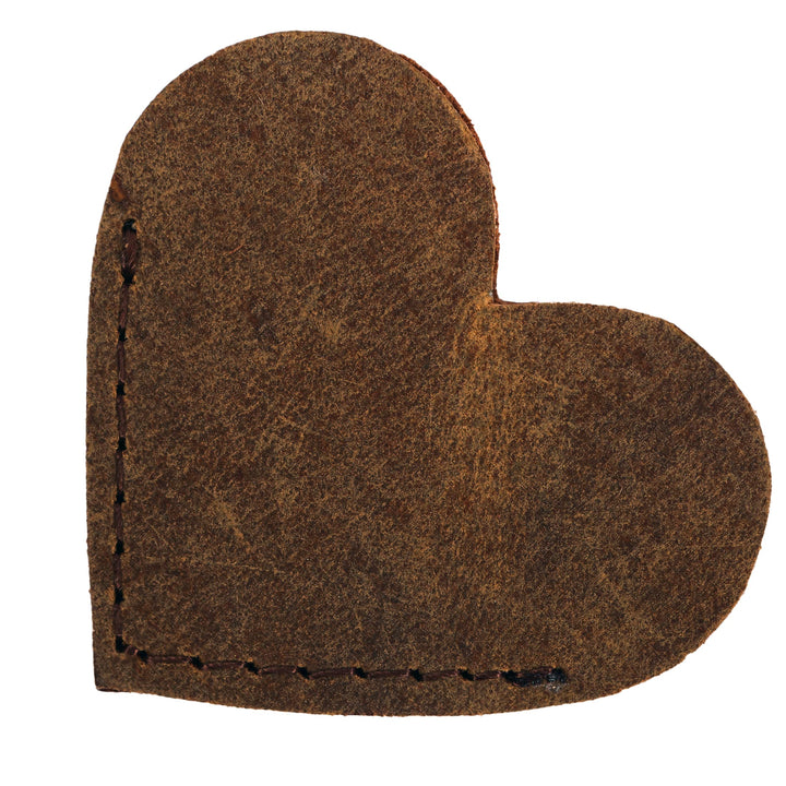 Tuzech 4 Pieces Unique Leather Heart Bookmark Page Corner Genuine Bookmark Personalized Handmade Reading Book Marker for Bookworm Book Lover Gifts for Women and Men