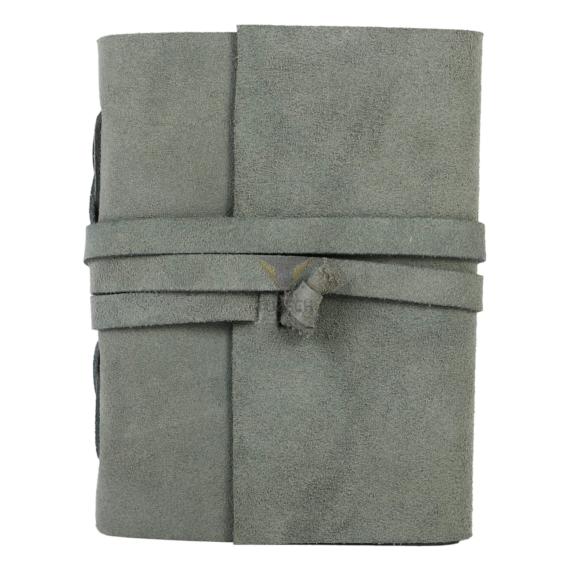 Tuzech Leather Journal Writing Notebook Antique Handmade Leather Bound Daily Notepad for Men/Women Unlined Paper for Art Sketchbook Travel Diary to Write in (7x5 Inches)-Tuzech store