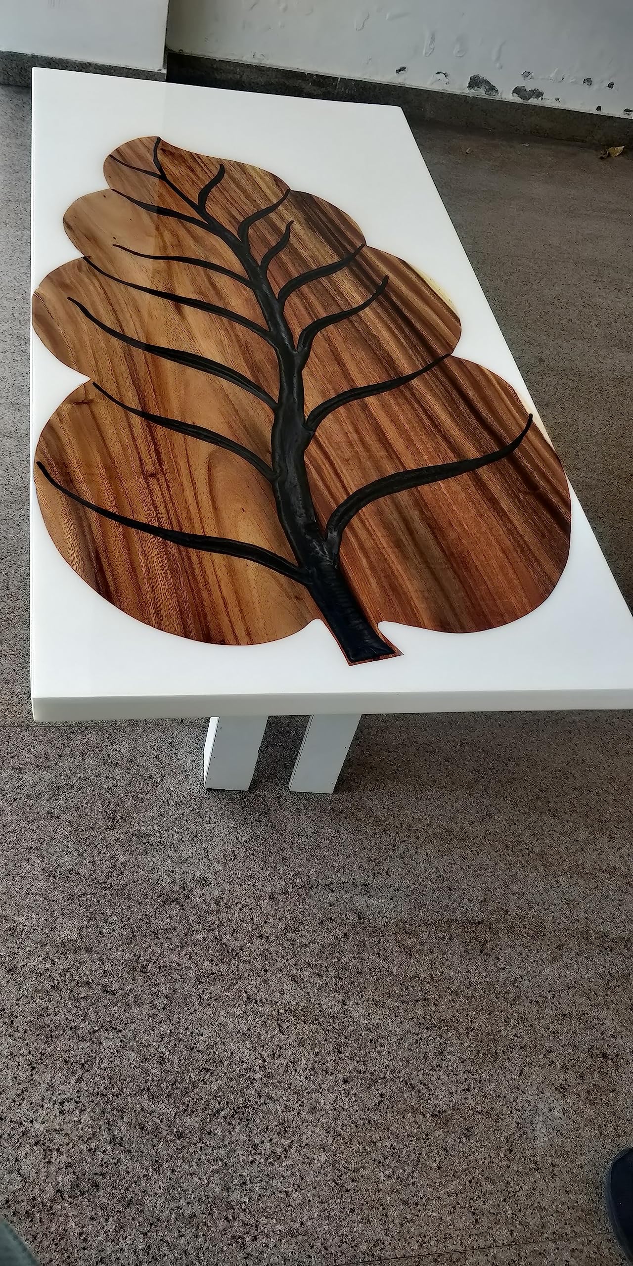 Customized Large Epoxy Table, Clear Resin Dining Table for 2, 4, 6, 8 Leaf Table, Epoxy Coffee Table, Living Room Table, Home décor