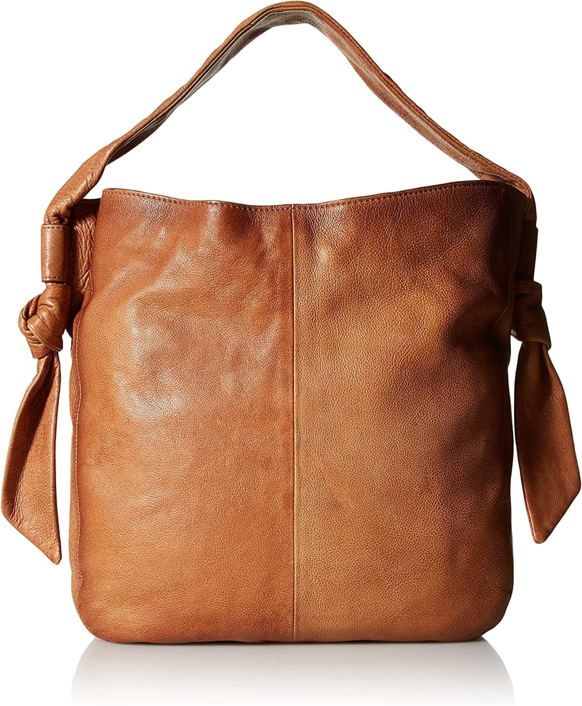 Tuzech Handmade Leather Knotted Hobo Bag with Big Pocket Gift for Women Full Grain, Campus Bag, Weekender Bag