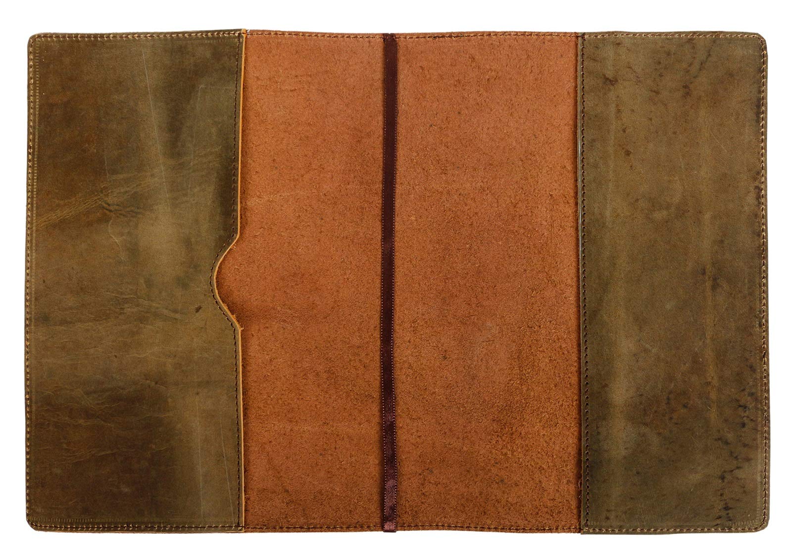 Rustic Leather Refillable Journal Cover for Moleskine Cahier XL (10.50x8 in) w/Tipico Strap, Office & Work Essentials, Handmade - Brown-Tuzech store