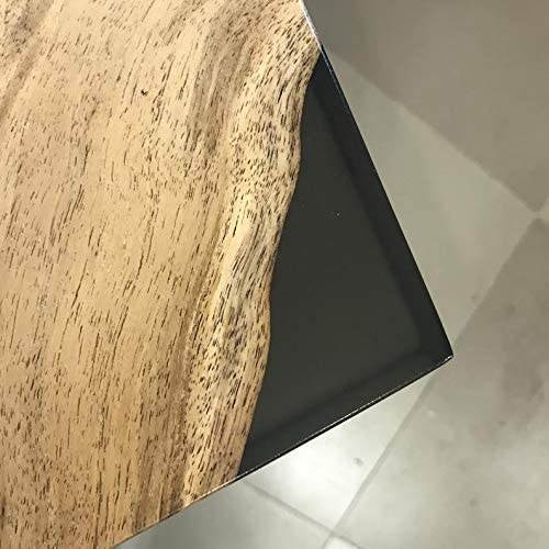 TUZECH Dining and End Tables Black epoxy Resin River Table Home & Living Furniture Living Room Furniture Walnut Dining Custom Table-Tuzech store