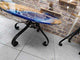 TUZECH Epoxy Resin Coffee Table, Olive Wood Coffee Table, epoxy Round Table (36 Inches)-Tuzech store