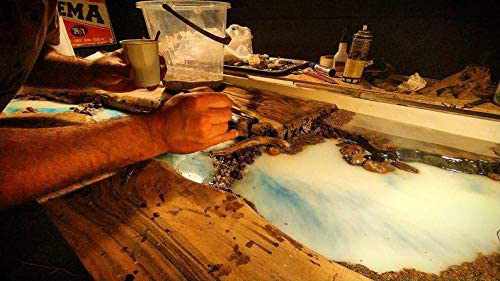 TUZECH Epoxy Resin Realistic River Table, Epoxy Resin River Table, Epoxy Resin River Dining Table, Ocean Table, Epoxy Resin Ocean Table, Ocean-Tuzech store