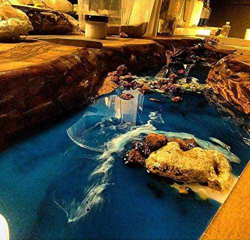 TUZECH Epoxy Resin Realistic River Table, Epoxy Resin River Table, Epoxy Resin River Dining Table, Ocean Table, Epoxy Resin Ocean Table, Ocean-Tuzech store