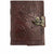 TUZECH Genuine House Leather Journal Notebook Vintage Style Diary with Engraved Rose Brown (7 Inches)-Tuzech store
