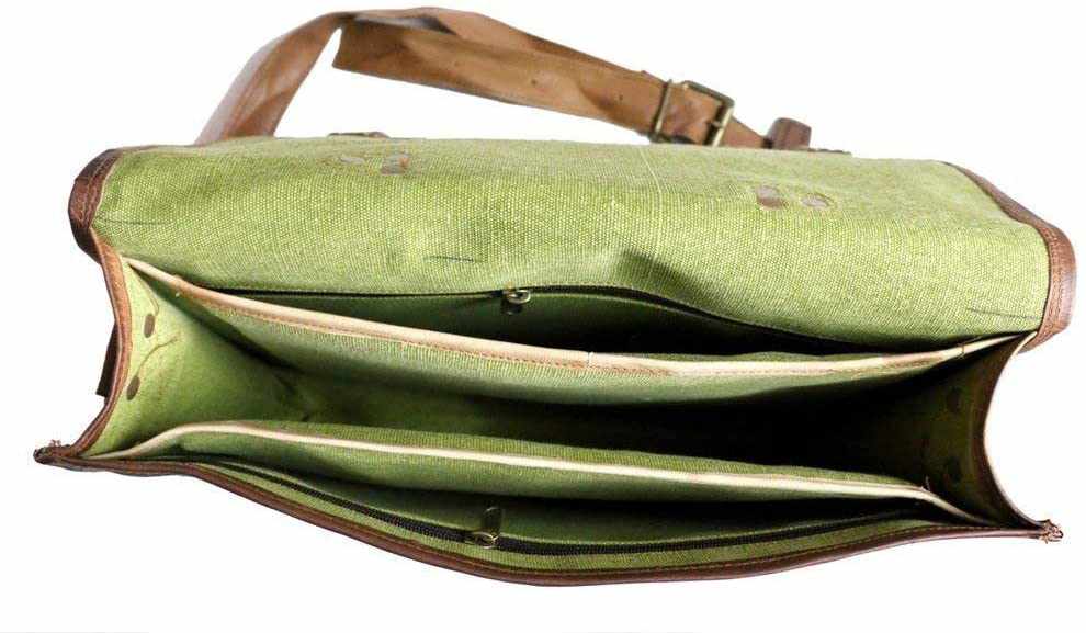 TUZECH Genuine Leather Bag Handmade Vintage Rustic Cross