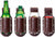 TUZECH Leather Beer & Soda Holster – Bottle & Can Waist Holder Accessory (Brown)-Tuzech store