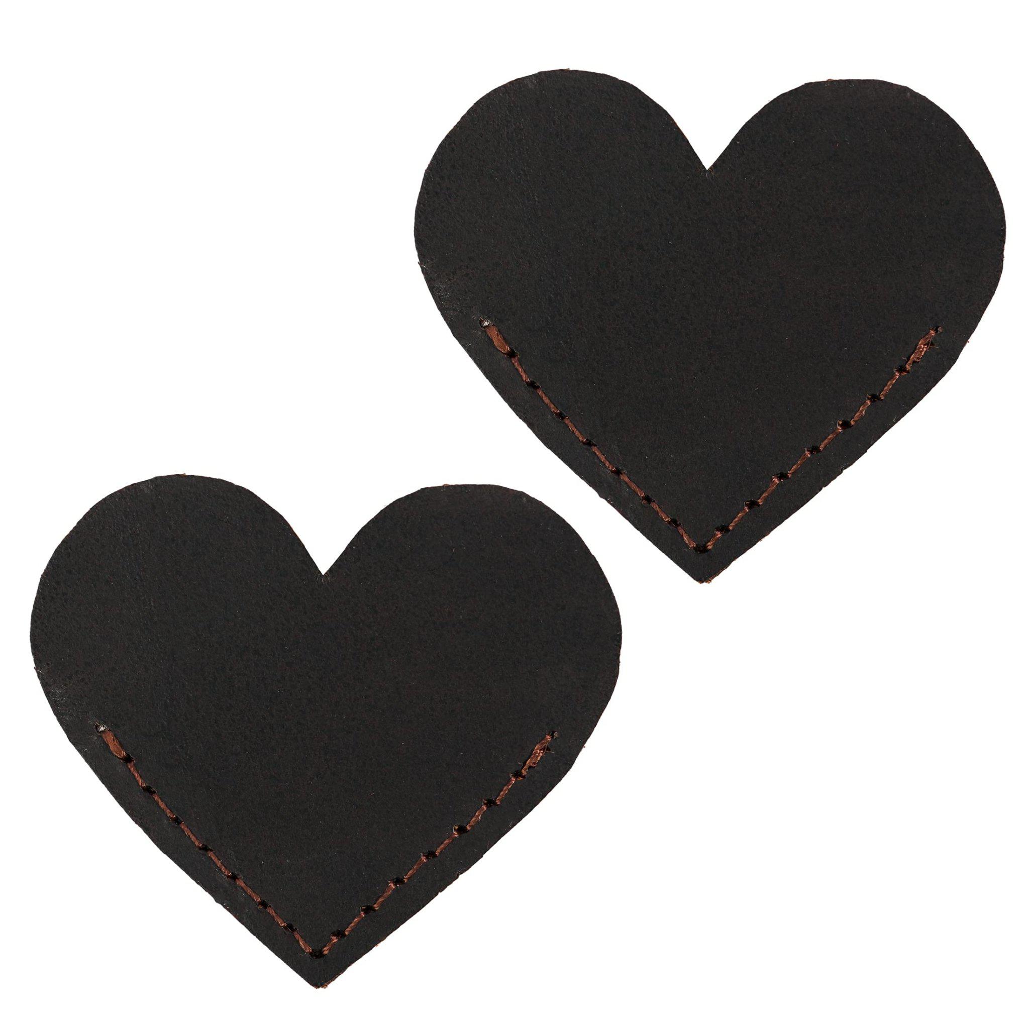 TUZECH Leather Heart Bookmark Bookworm Gifts, Book Lovers, Cute Accessories, Handmade - Random Color (3x2.5 Inches)-Tuzech store