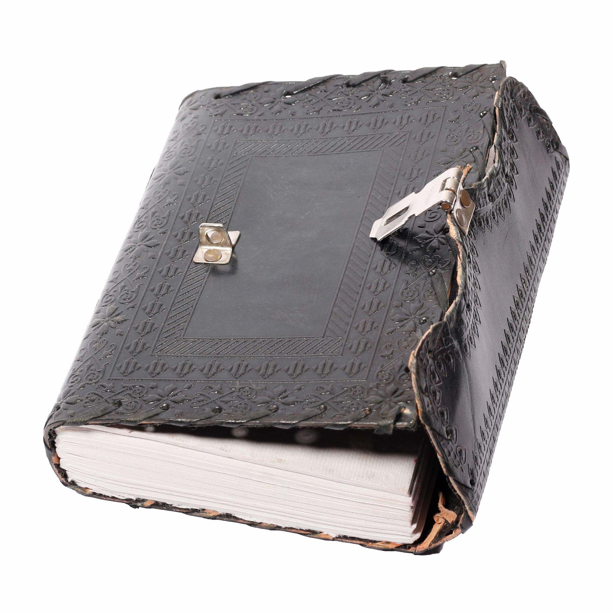 TUZECH Leather Journal for Men and Women Leather Diary to Write Poems,Sketchbook, Record Keeping Notebook Personal Memoir with Lock and Key - Unlined-Tuzech store