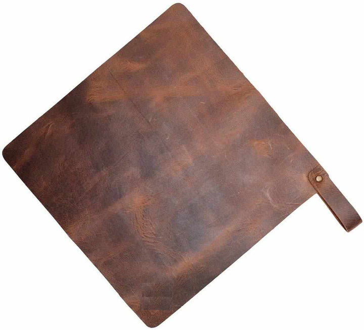 TUZECH Leather Potholder Sheet, Cookware Kitchen & Bakery Supplies, Home Essentials, Protection Sheet, Handmade (9.5x9.5 Inches)-Tuzech store