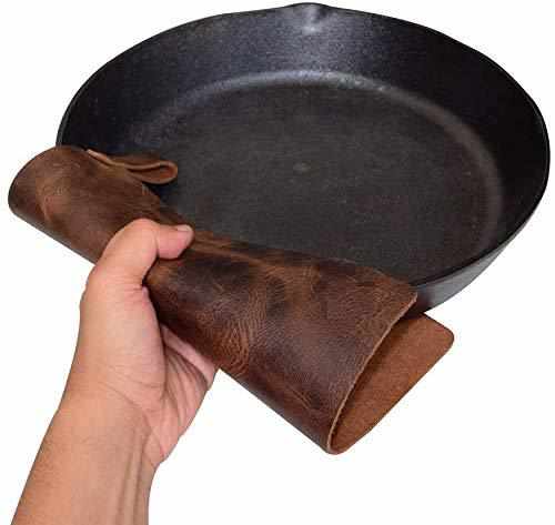 TUZECH Leather Potholder Sheet, Cookware Kitchen & Bakery Supplies, Home Essentials, Protection Sheet, Handmade (9.5x9.5 Inches)-Tuzech store