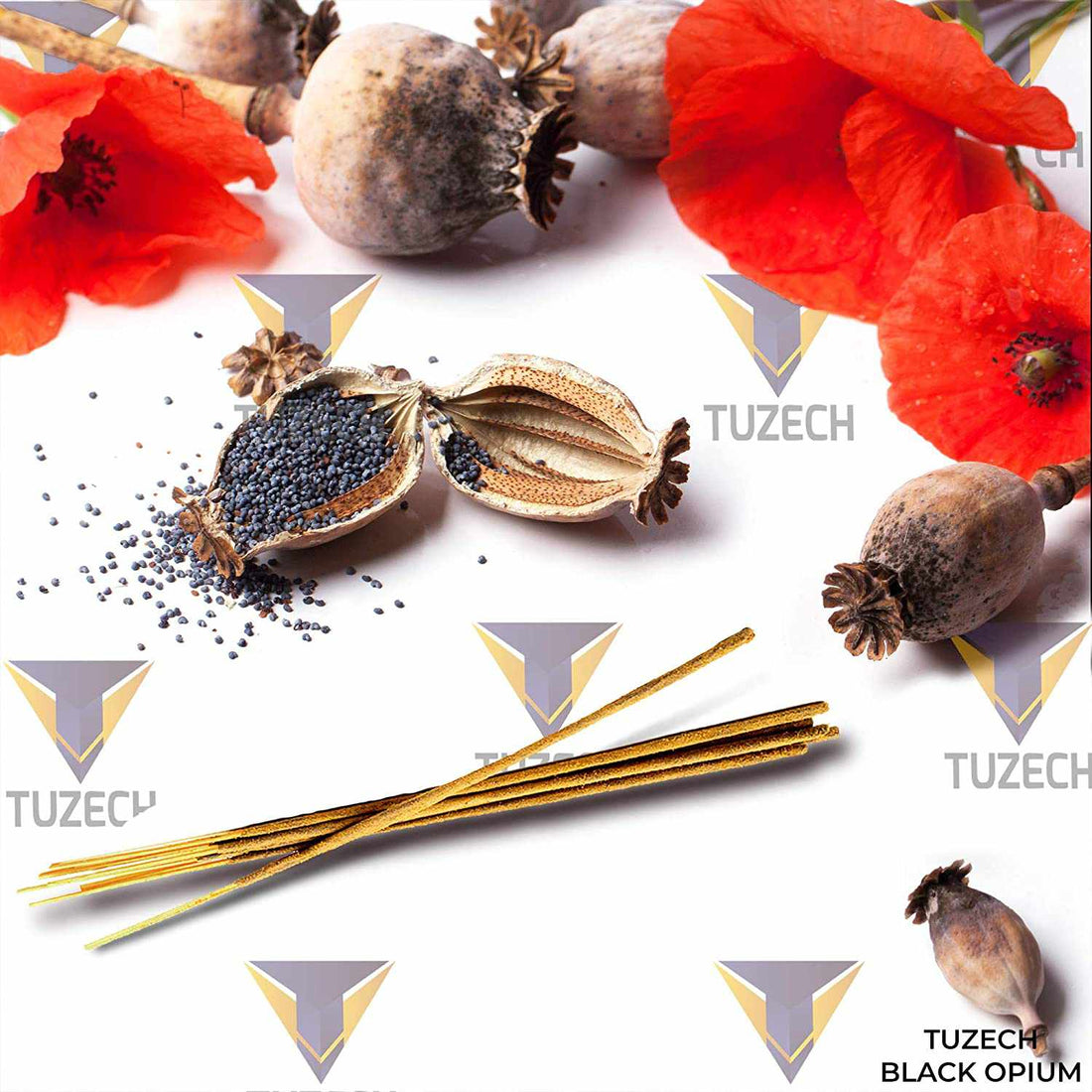 TUZECH Natural Incense Sticks for Meditation Yoga Relaxation Healing Cleanse & Purify Hand Rolled Incenses with Natural Bamboo-Tuzech store