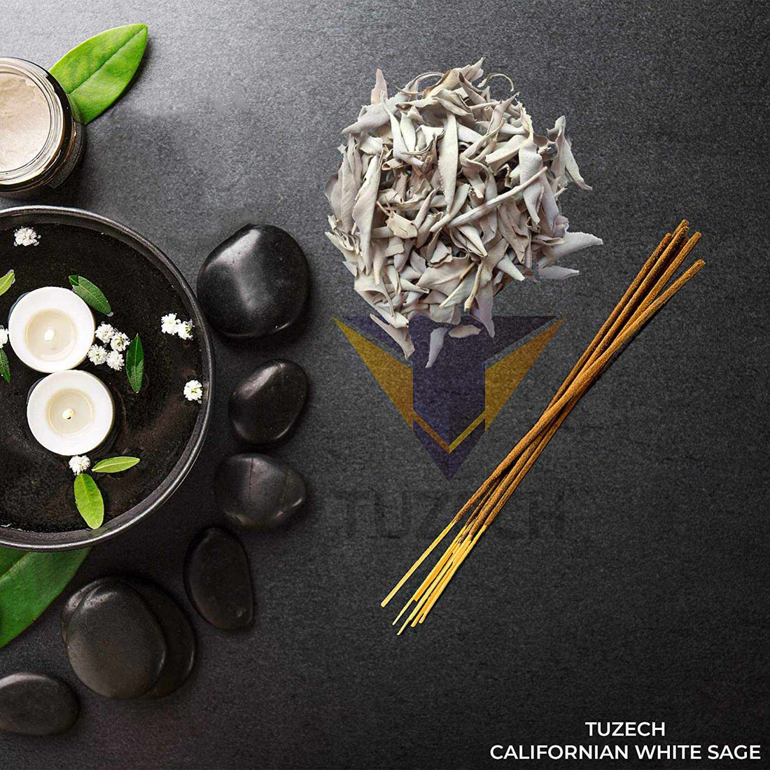 TUZECH Natural Incense Sticks for Meditation Yoga Relaxation Healing Cleanse & Purify Hand Rolled Incenses with Natural Bamboo-Tuzech store