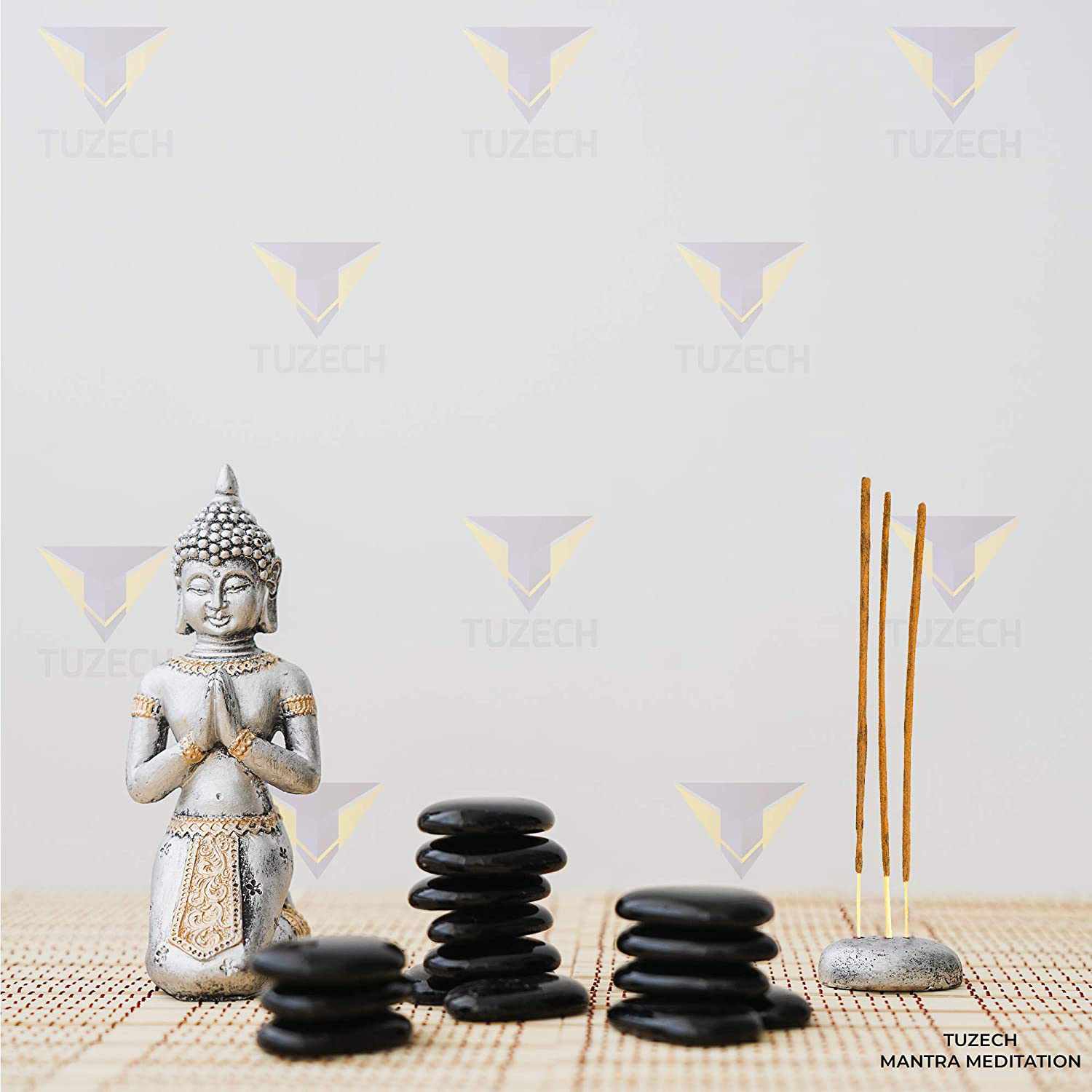 TUZECH Natural Incense Sticks for Meditation Yoga Relaxation Healing Cleanse & Purify Hand Rolled Incenses with Natural Bamboo-Tuzech store