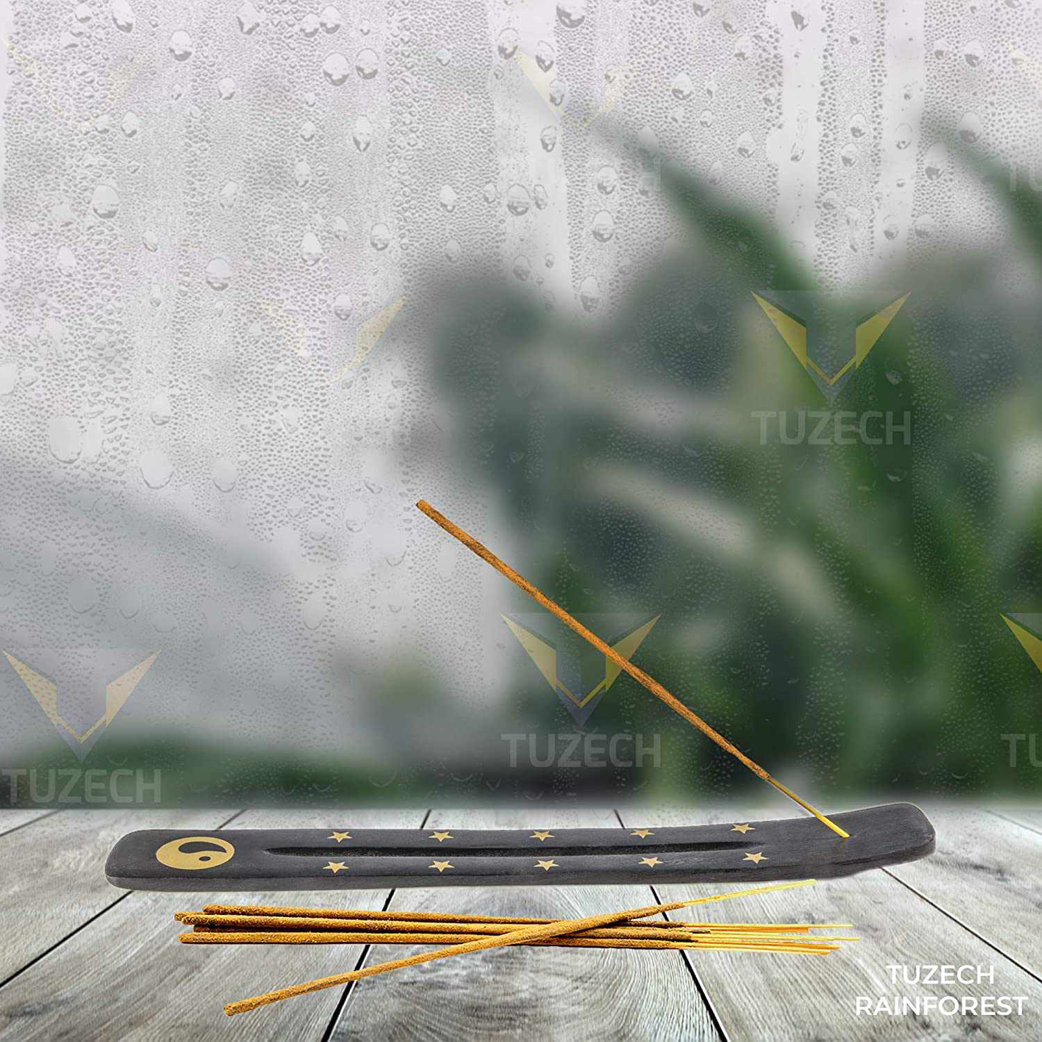 TUZECH Natural Incense Sticks for Meditation Yoga Relaxation Healing Cleanse & Purify Hand Rolled Incenses with Natural Bamboo-Tuzech store