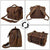 TUZECH Retro Vintage Full Grain Handmade Leather office Briefcase Shoulder Messenger Bag Fit for Man & Women-Tuzech store