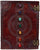 TUZECH Seven Chakra Medieval Stone Embossed Handmade Jumbo Leather Journal Book of Shadows Notebook Office Diary College Poetry Sketch 18 Inches-Tuzech store