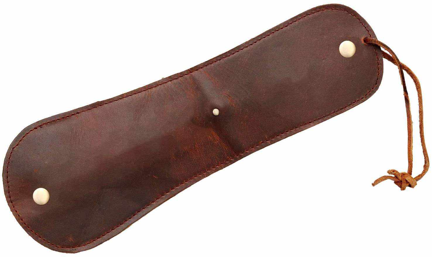 TUZECH Thick Leather Slapjack Vintage Coin Purse/Slap Polish Sap Wallet Handmade Mini Leather Coin Purse Outdoor Men EDC Self-Defense Multi-Tool Bourbon Brown (Small)-Tuzech store