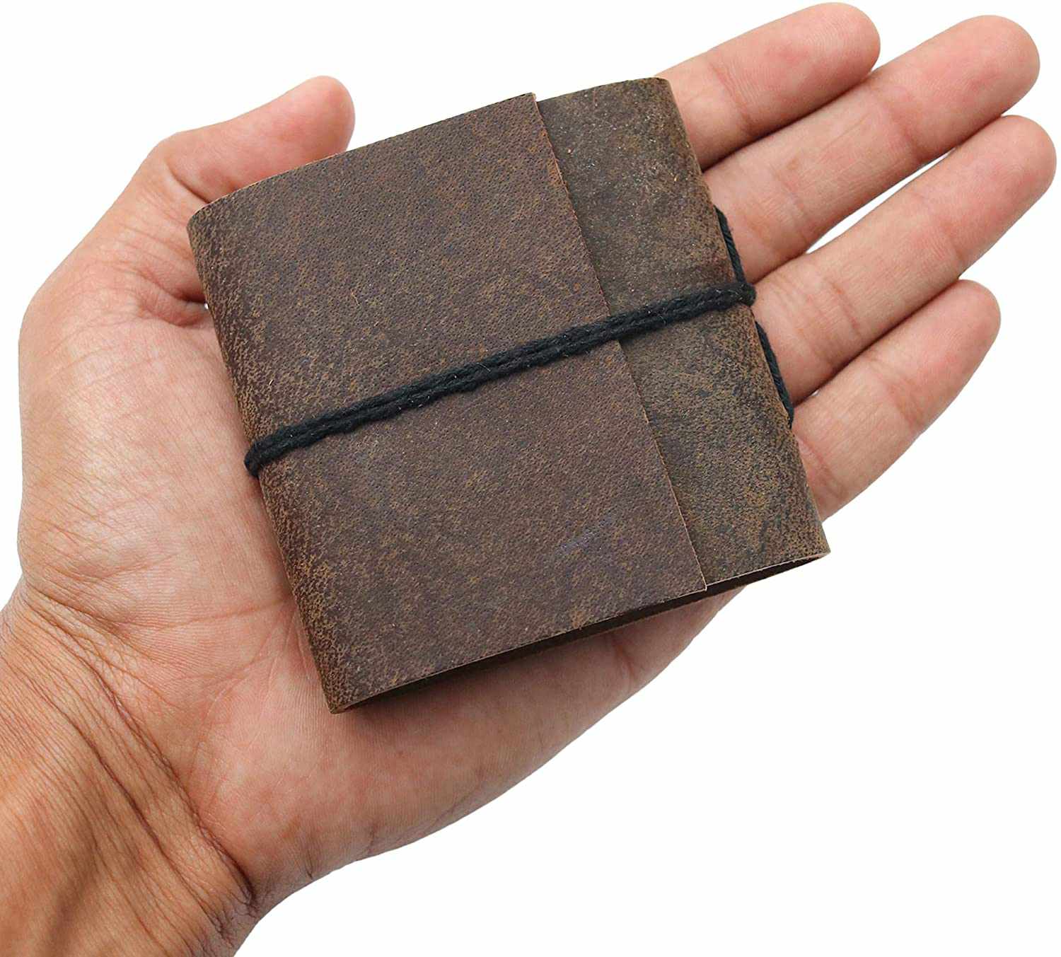Tuzech Handmade Leather Set of 4 Mini Scrapbook Notebook Diary Blank Unlined Diary For Office||Artist|| Architect||Restaurants Vintage Journal for Men and Women-Tuzech store