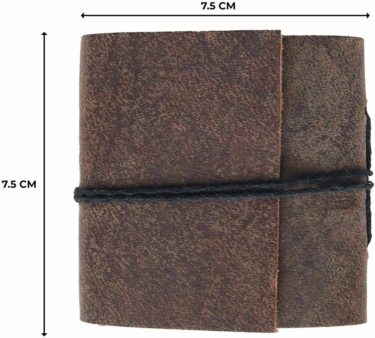 Tuzech Handmade Leather Set of 4 Mini Scrapbook Notebook Diary Blank Unlined Diary For Office||Artist|| Architect||Restaurants Vintage Journal for Men and Women-Tuzech store