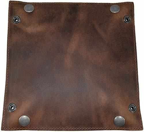 Tuzech Leather Catchall, Change Key Wallet, Coin Box, Tray Personal Items, Storage Valet, Brass Metal Snaps, Home & Travel Essentials Handmade-Tuzech store