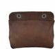 Tuzech Leather Double Snap Pouch, Coin Purse, Cash & Card Holder, Cable Organizer, Makeup, Handmade (4x5 Inches)-Tuzech store