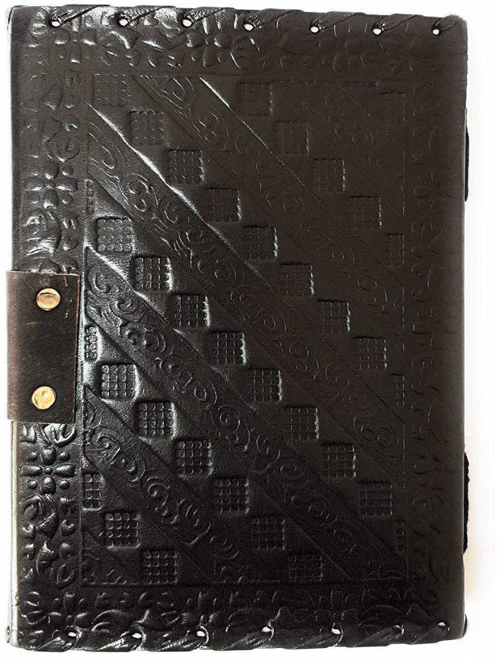 Tuzech Leather Travel Writing Journal Handmade -Leather Diary Vintage Unique for Men Women Kids | Used in Home School Office 7 Inches-Tuzech store