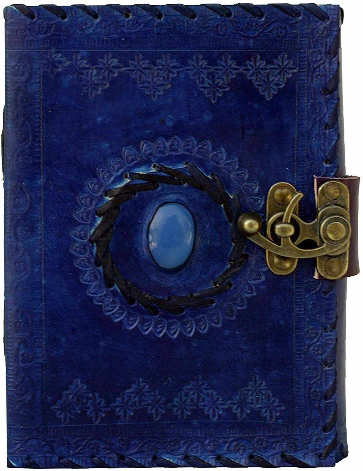Tuzech Leather Travel Writing Journal Handmade -Leather Diary Vintage Unique for Men Women Kids | Used in Home School Office 7 Inches-Tuzech store
