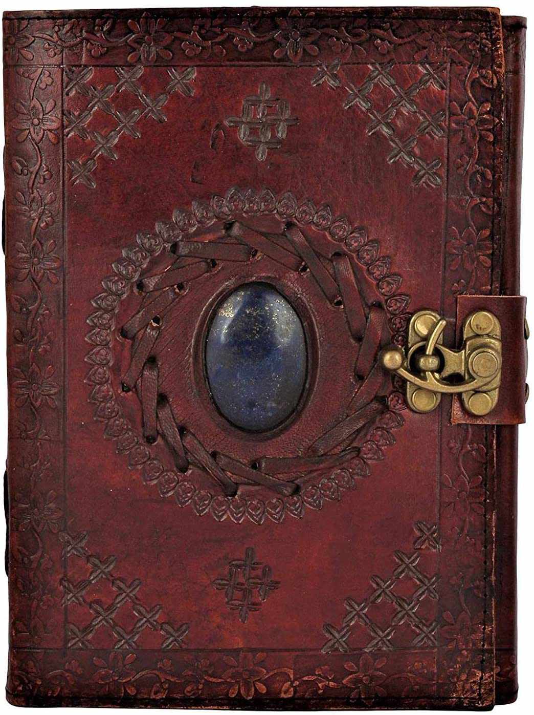 Tuzech Leather Travel Writing Journal Handmade -Leather Diary Vintage Unique for Men Women Kids | Used in Home School Office 7 Inches-Tuzech store