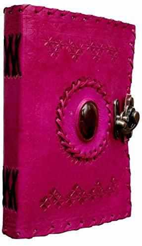 Tuzech Leather Travel Writing Journal Handmade -Leather Diary Vintage Unique for Men Women Kids | Used in Home School Office 7 Inches-Tuzech store