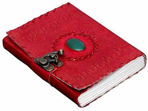 Tuzech Leather Travel Writing Journal Handmade -Leather Diary Vintage Unique for Men Women Kids | Used in Home School Office 7 Inches-Tuzech store