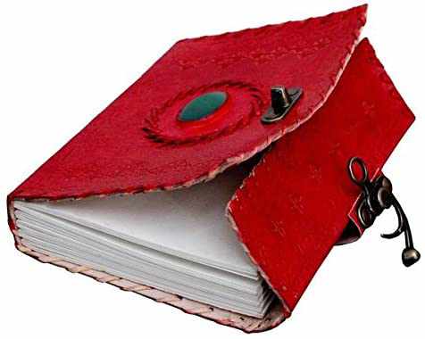Tuzech Leather Travel Writing Journal Handmade -Leather Diary Vintage Unique for Men Women Kids | Used in Home School Office 7 Inches-Tuzech store