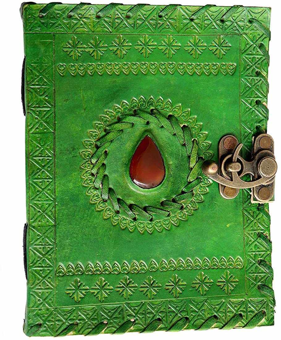 Tuzech Leather Travel Writing Journal Handmade -Leather Diary Vintage Unique for Men Women Kids | Used in Home School Office 7 Inches-Tuzech store