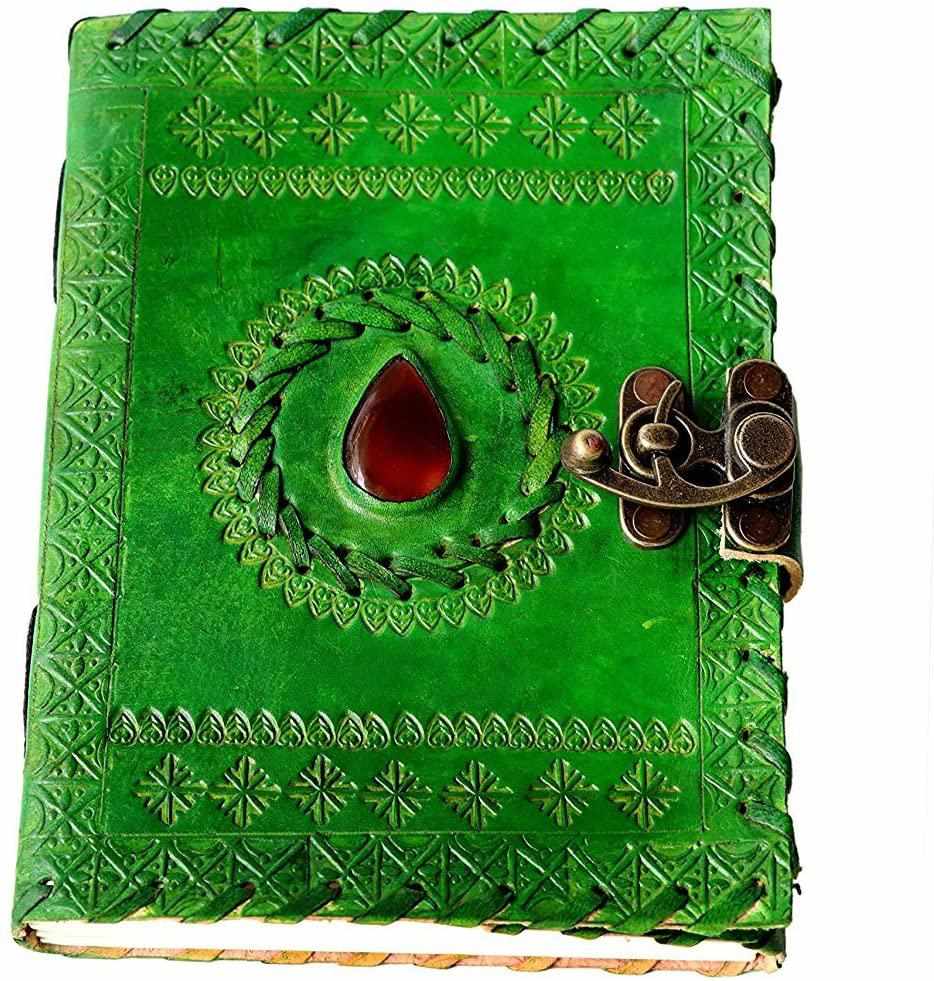 Tuzech Leather Travel Writing Journal Handmade -Leather Diary Vintage Unique for Men Women Kids | Used in Home School Office 7 Inches-Tuzech store