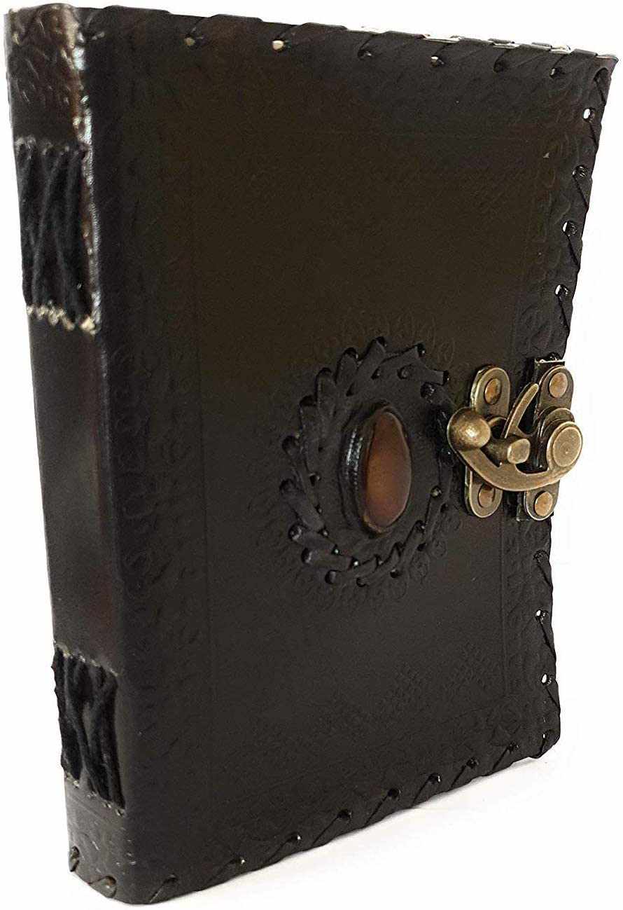 Tuzech Leather Travel Writing Journal Handmade -Leather Diary Vintage Unique for Men Women Kids | Used in Home School Office 7 Inches-Tuzech store