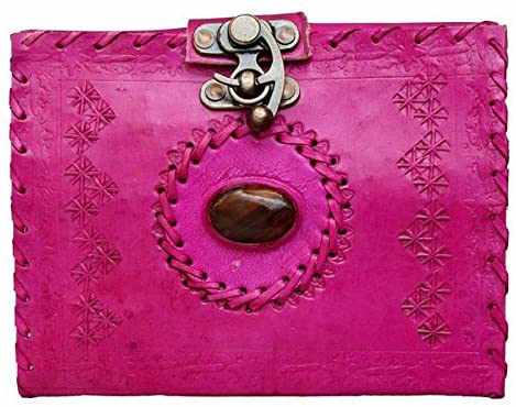Tuzech Leather Travel Writing Journal Handmade -Leather Diary Vintage Unique for Men Women Kids | Used in Home School Office 7 Inches-Tuzech store