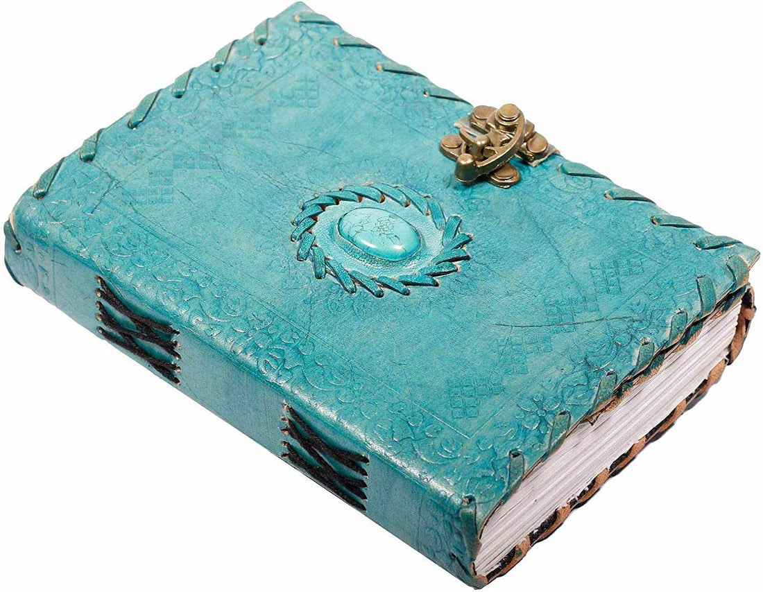 Tuzech Leather Travel Writing Journal Handmade -Leather Diary Vintage Unique for Men Women Kids | Used in Home School Office 7 Inches-Tuzech store