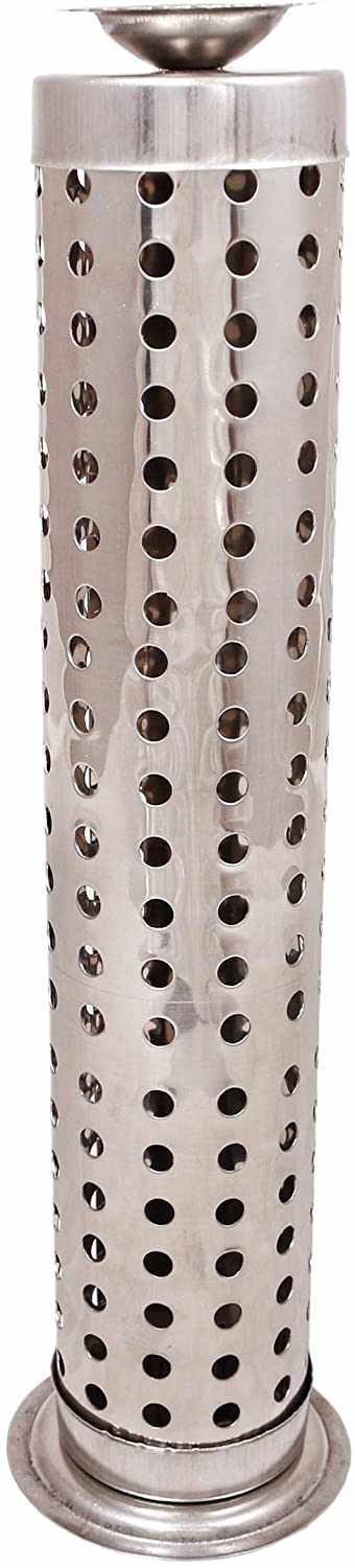 Tuzech Steel King Size Sage Long Incense Holder Natural Assorted Home Useful Agarbatti Stand with Ash Catcher best for Diwali Pooja Celebration Gift-Tuzech store